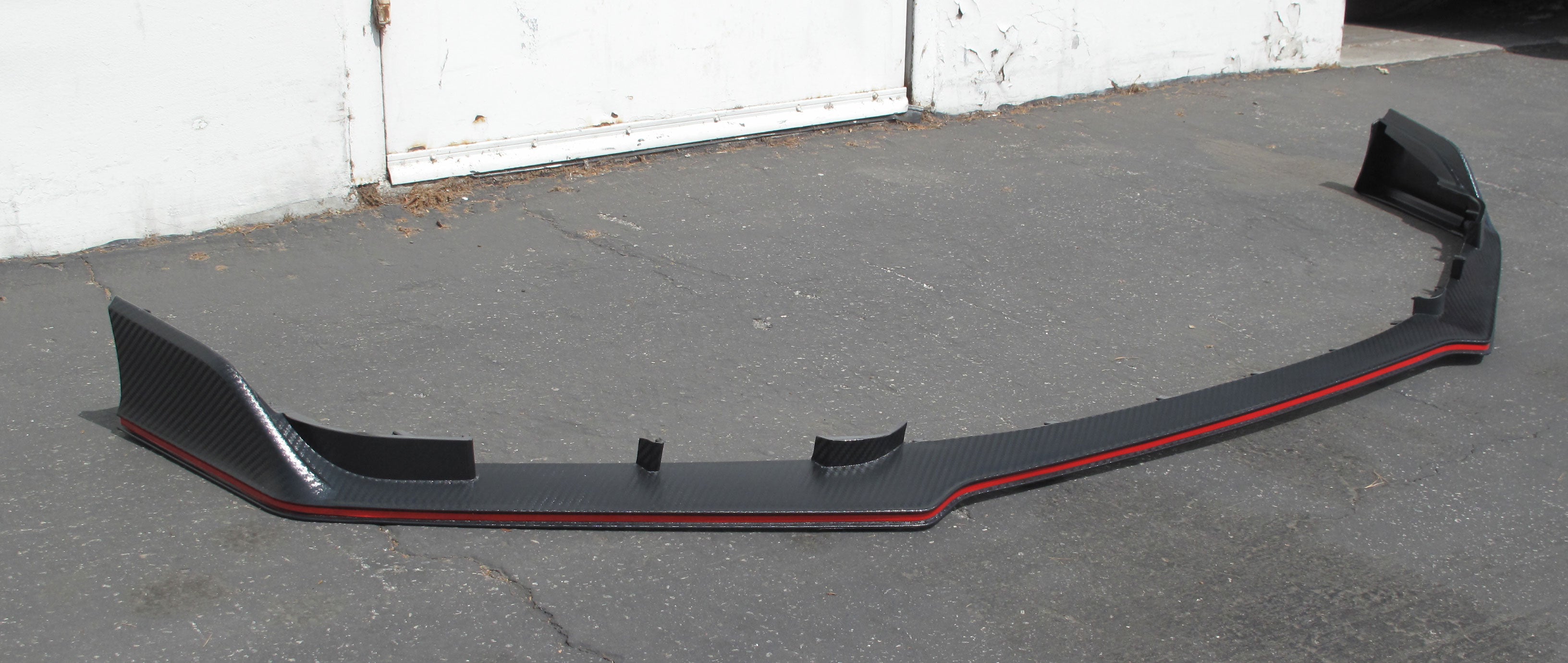  16-19 HONDA CIVIC TYPE-R STYLE FRONT LIP CARBON PRINT (Type R bumper use only) 