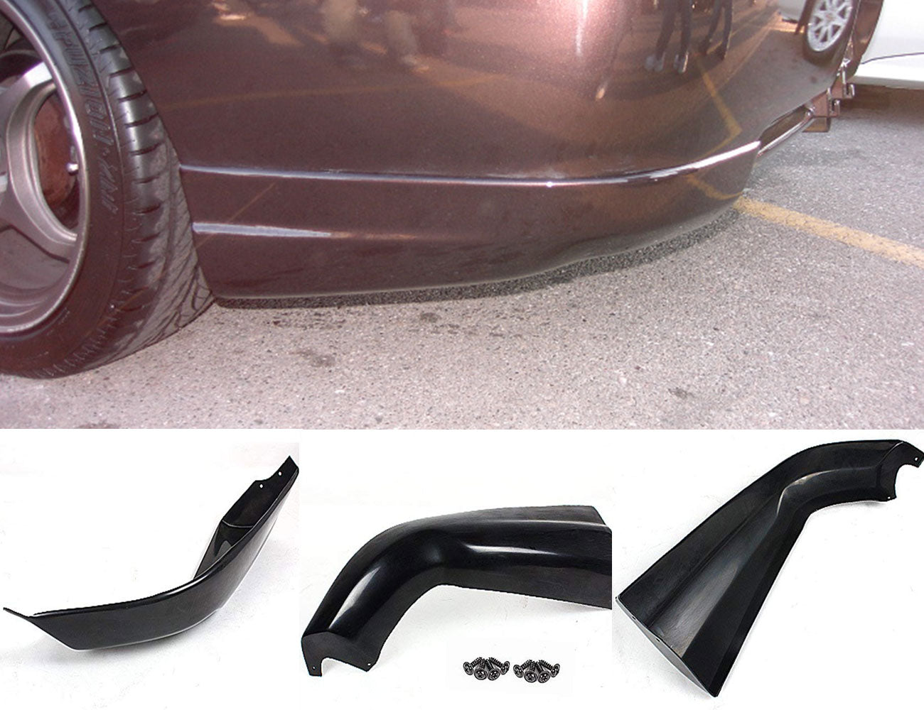  94-97 ACURA INTEGRA 2DR JDM TYPE-R STYLE REAR APRON LIP PP UNPAINT 