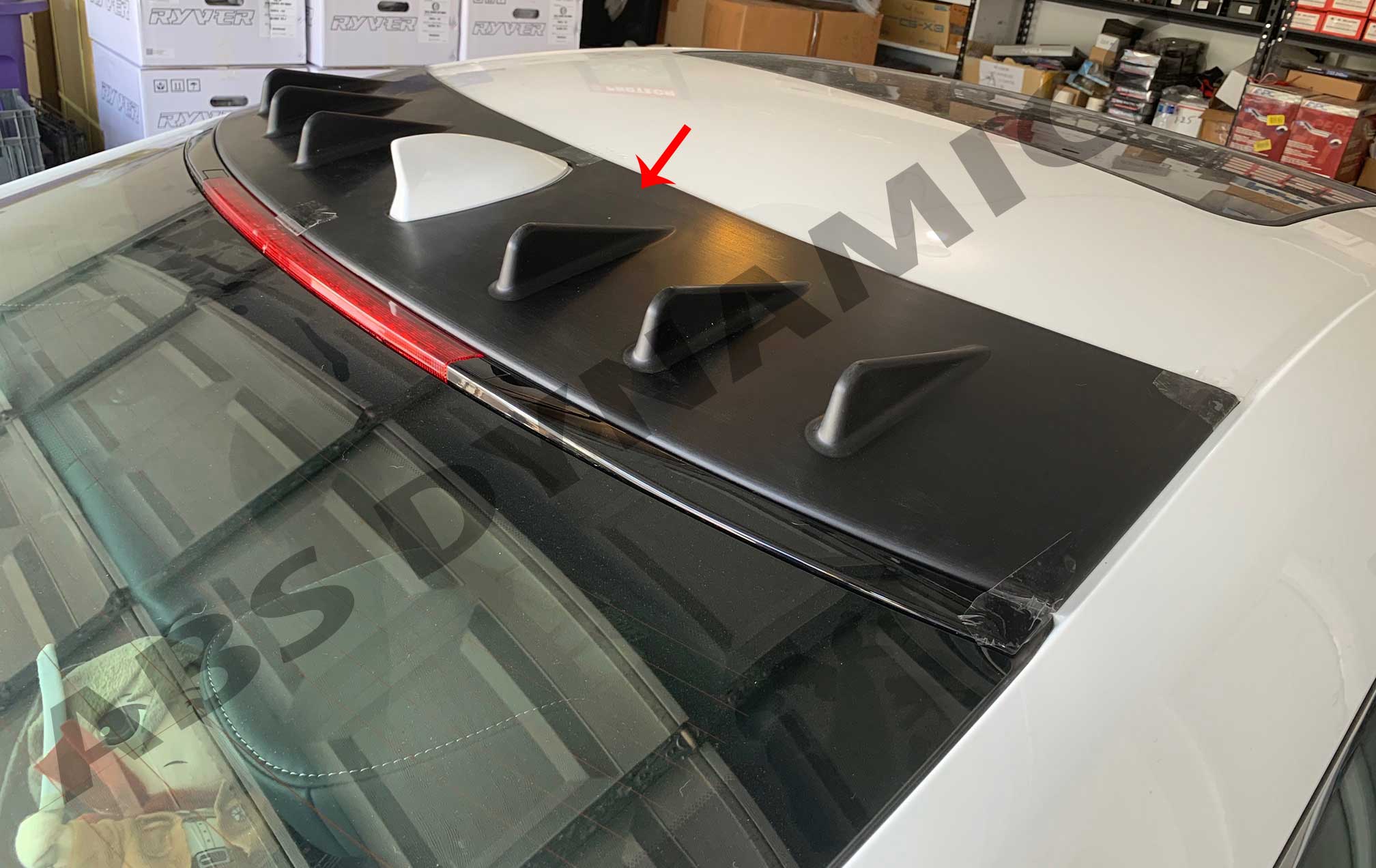  15-20 LEXUS RC200T/RC300/RC350 / RC F MATTE BLACK ROOF FIN VORTEX GENERATOR SPOILER 