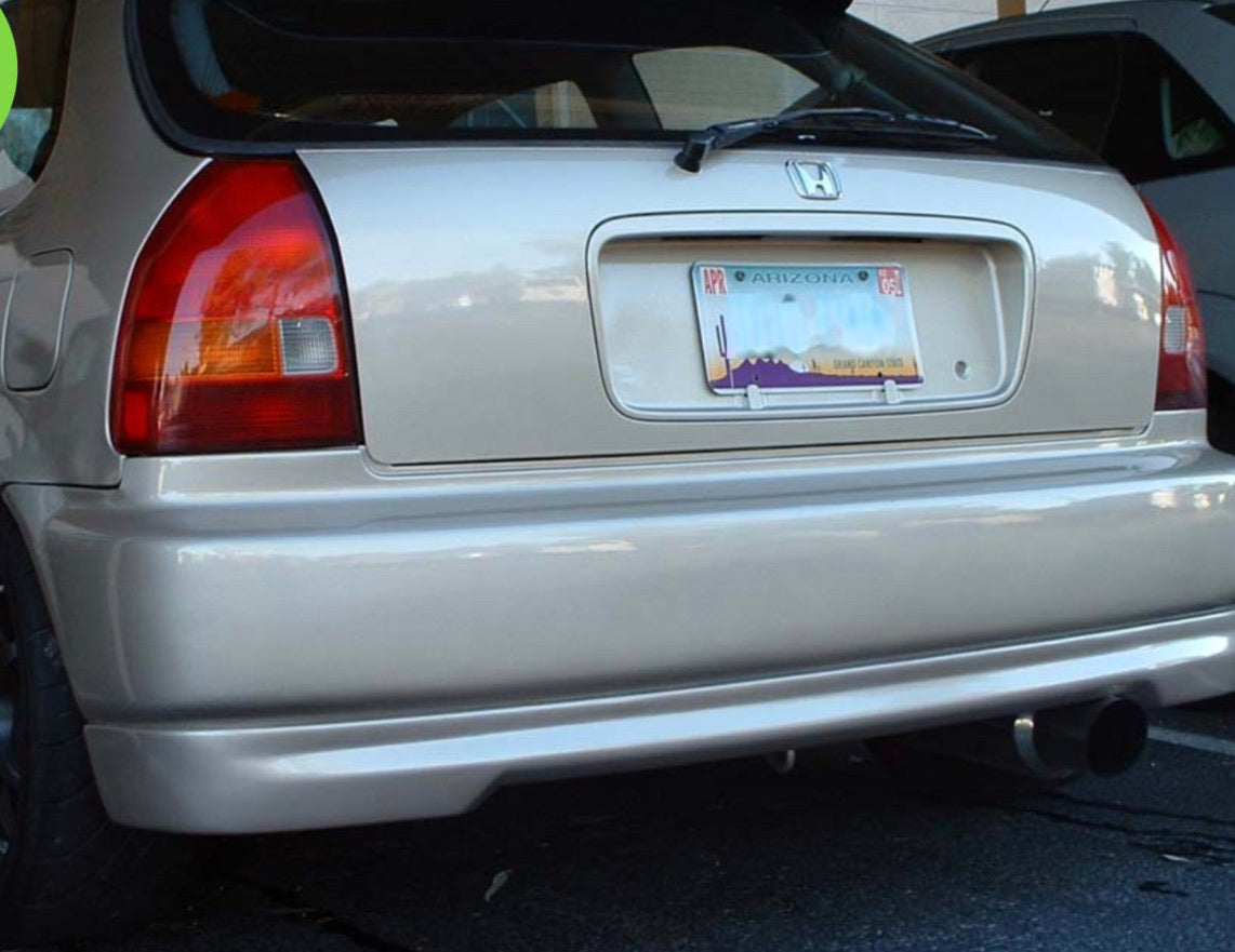  96-00 HONDA CIVIC 3DR TYPE-R REAR BUMPER LIP SPOILER (PP) 