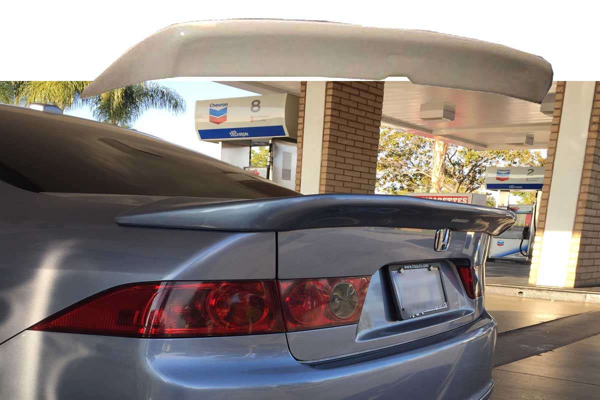  04-08 ACURA TSX CL7 MUGEN TRUNK SPOILER PLASTIC 