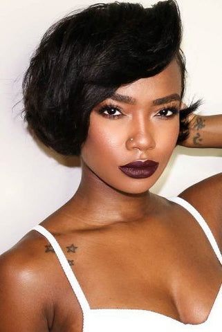 Black Disheveled Pixie Cut HairStyles