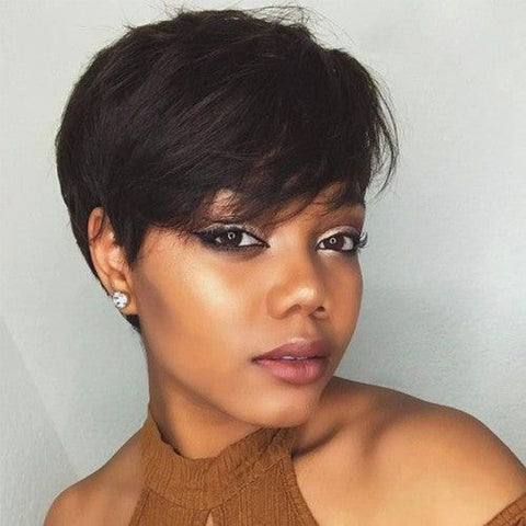 Swooped Pixie Lace Wig