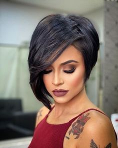 Pixie Cut Wig with Long Wispy Bangs