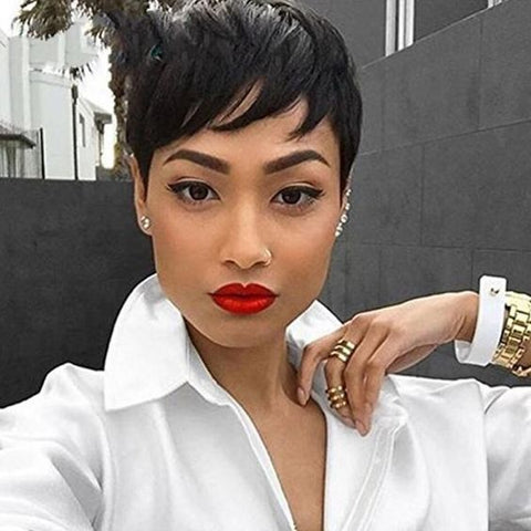 Short Natural Pixie Cut Wig for Black Women