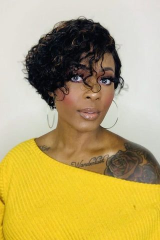 Short Side-swept Pixie Cut Hairstyle