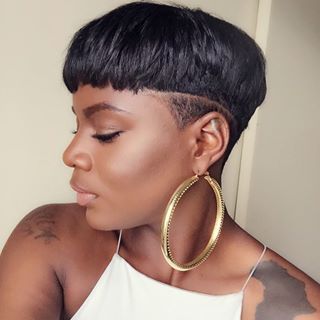 Edgy Rocker Pixie Cut Hair for Black Women