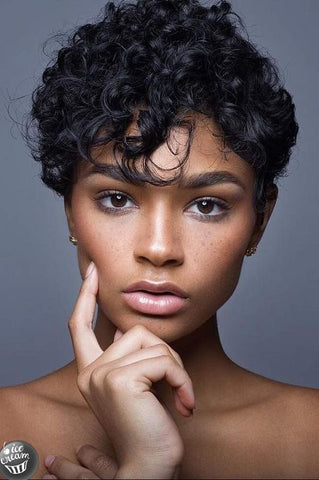 Sleek Pixie Cut Wig for Black Women