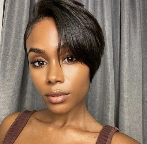 Straight Pixie Cut Wig for Black Women