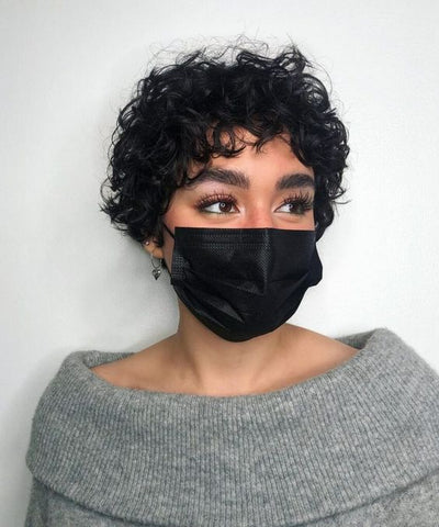 Fluffy Wavy Pixie Cut Hairstyle