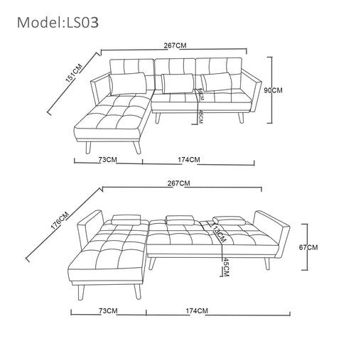 Elegant Shower Sofa Bed