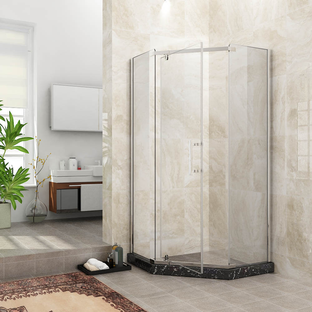 corner shower screen