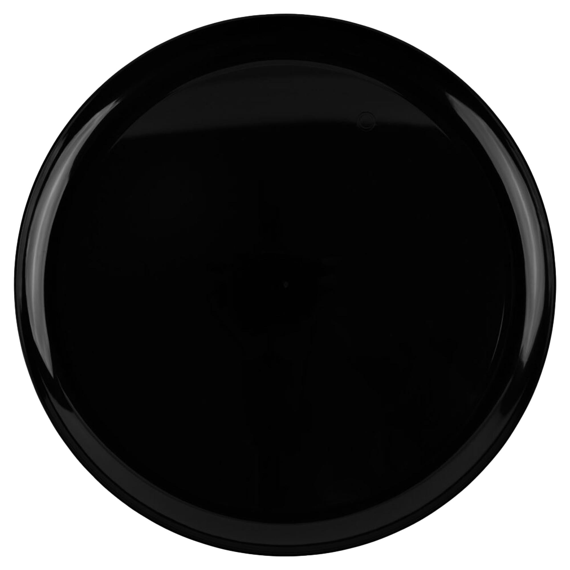 Plastic Black Plates Edge Collection