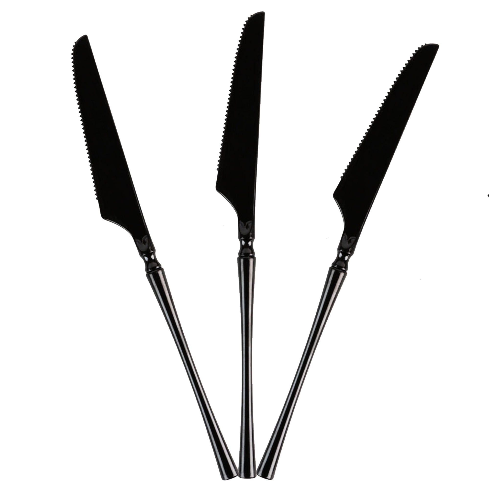 Plastic Black Infinity Flatware Collection