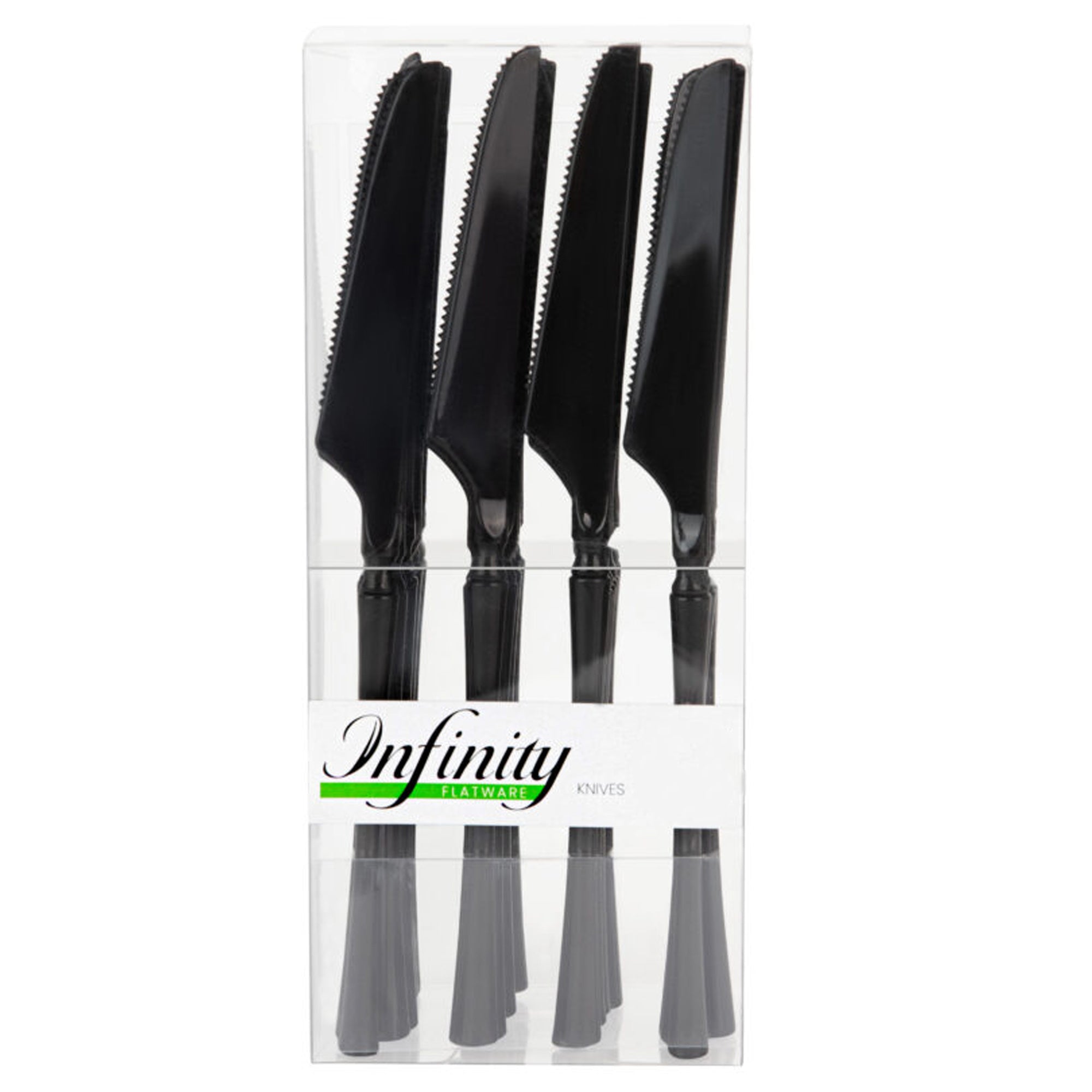 Plastic Black Infinity Flatware Collection