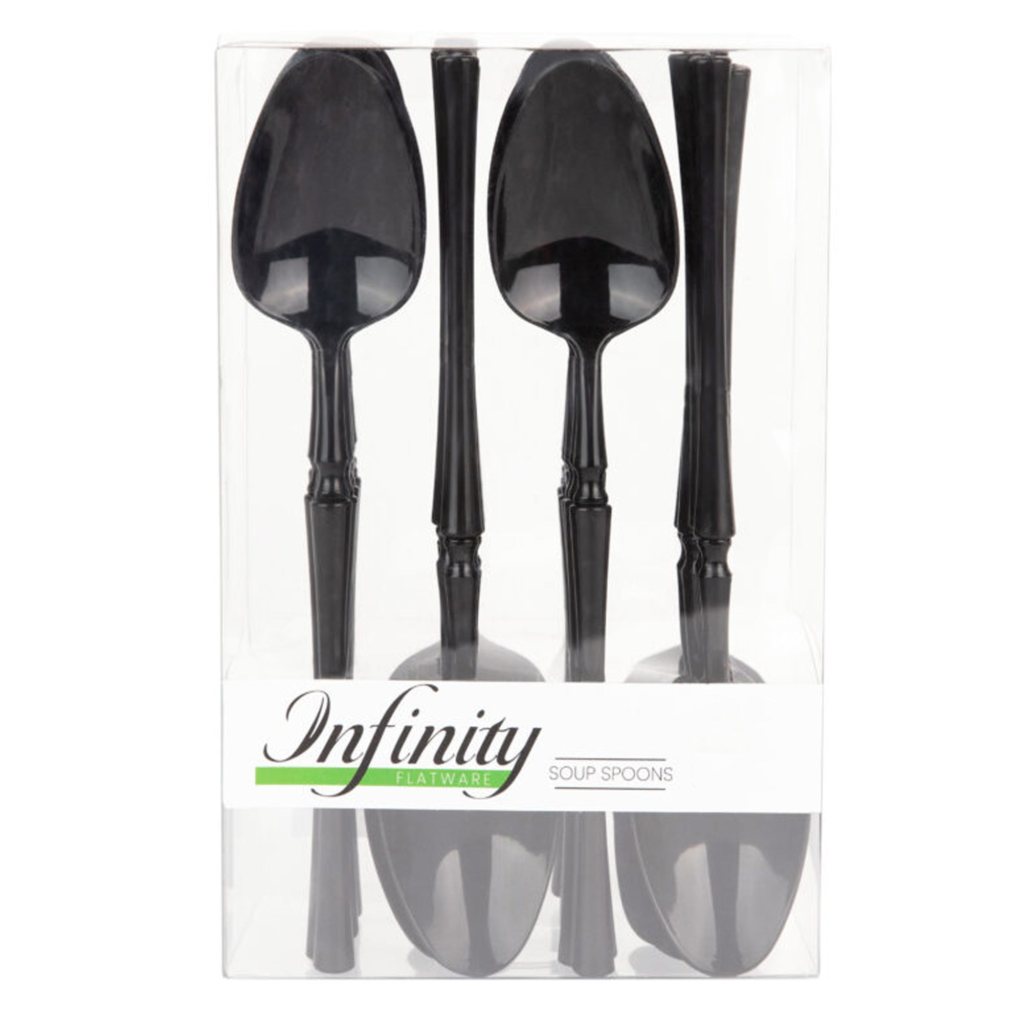 Plastic Black Infinity Flatware Collection