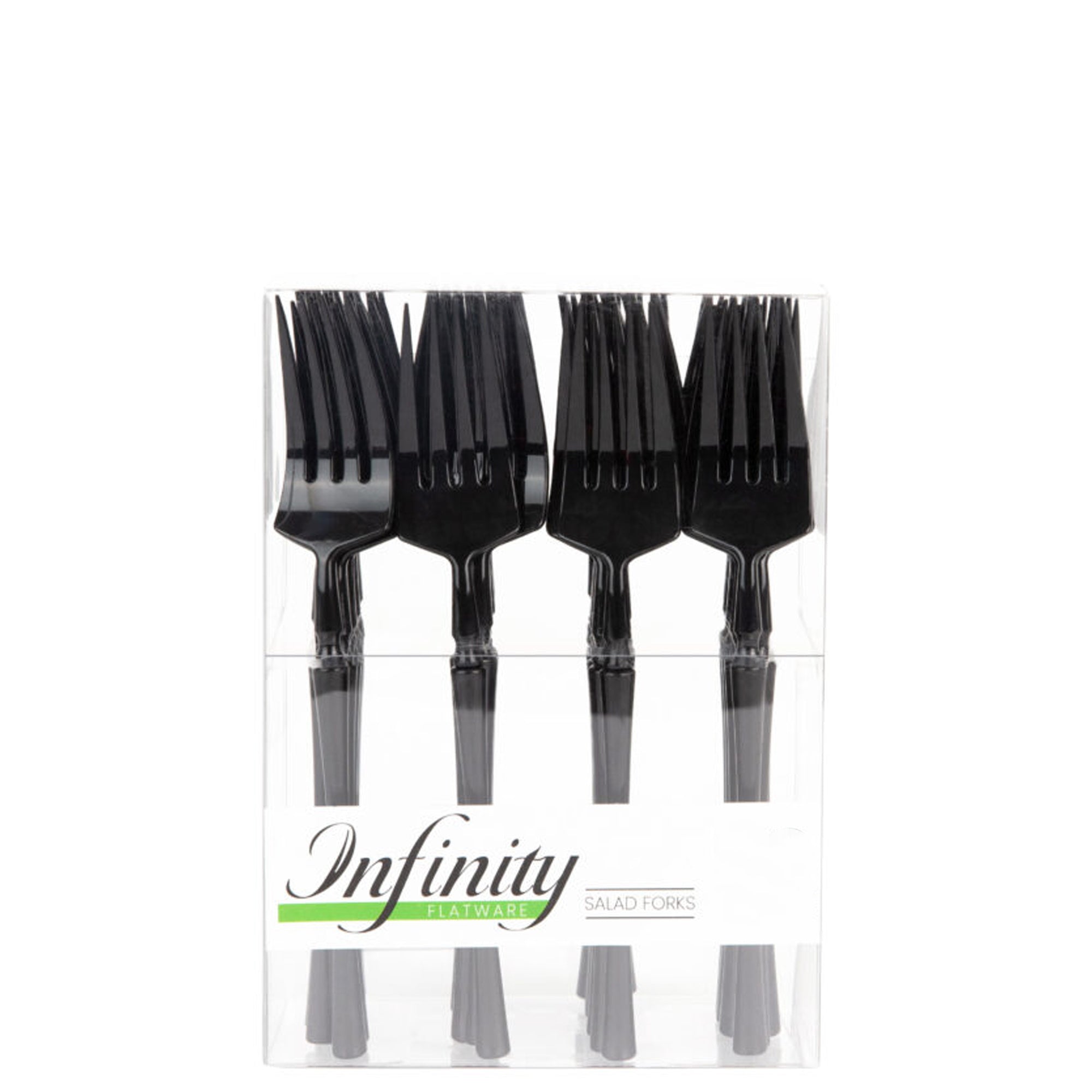 Plastic Black Infinity Flatware Collection