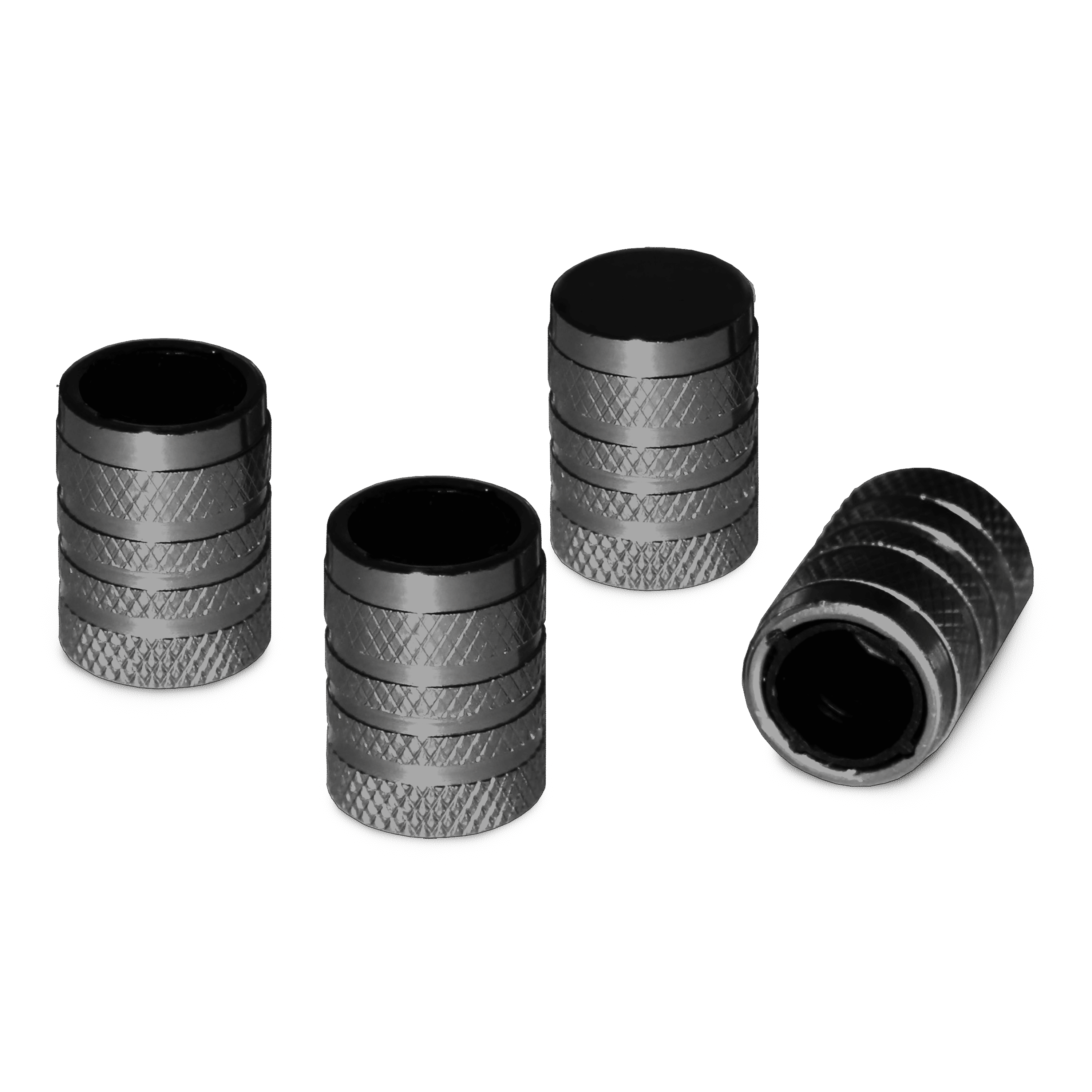  Barrel Tire Valve Caps (Gunmetal Gray) 