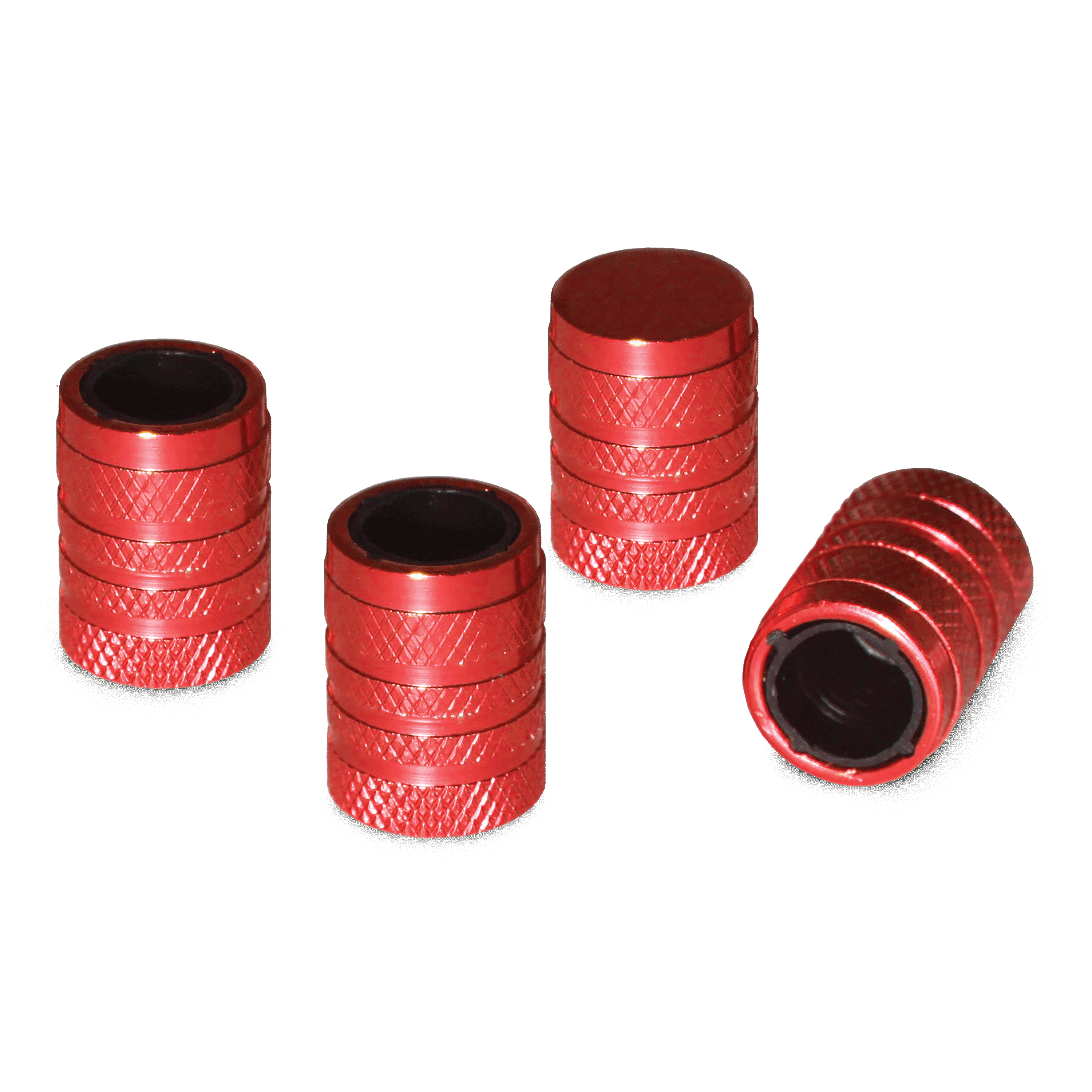  Barrel Tire Valve Caps (Ruby Red) 