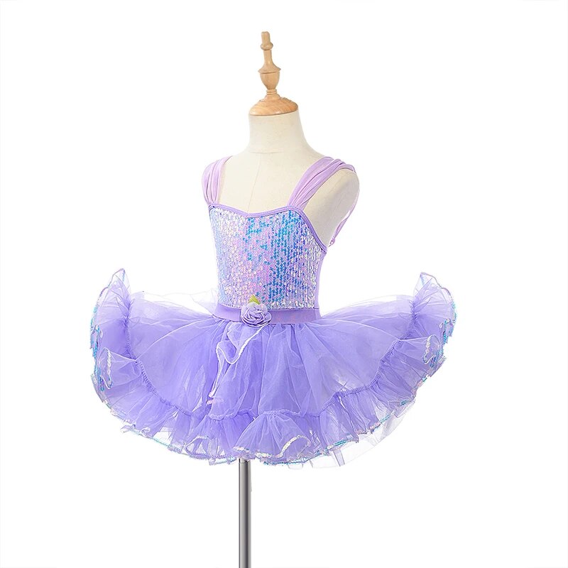 Children Ballet Dress Girls Sequined Princess Tutu Costume