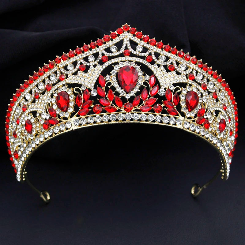 Elegant Crystal Crown Headdress Style Hair Accessories