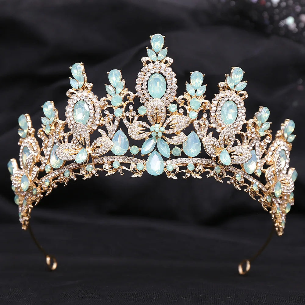 Luxurious Rhinestone Crystal Bridal Tiara Crown Accessory