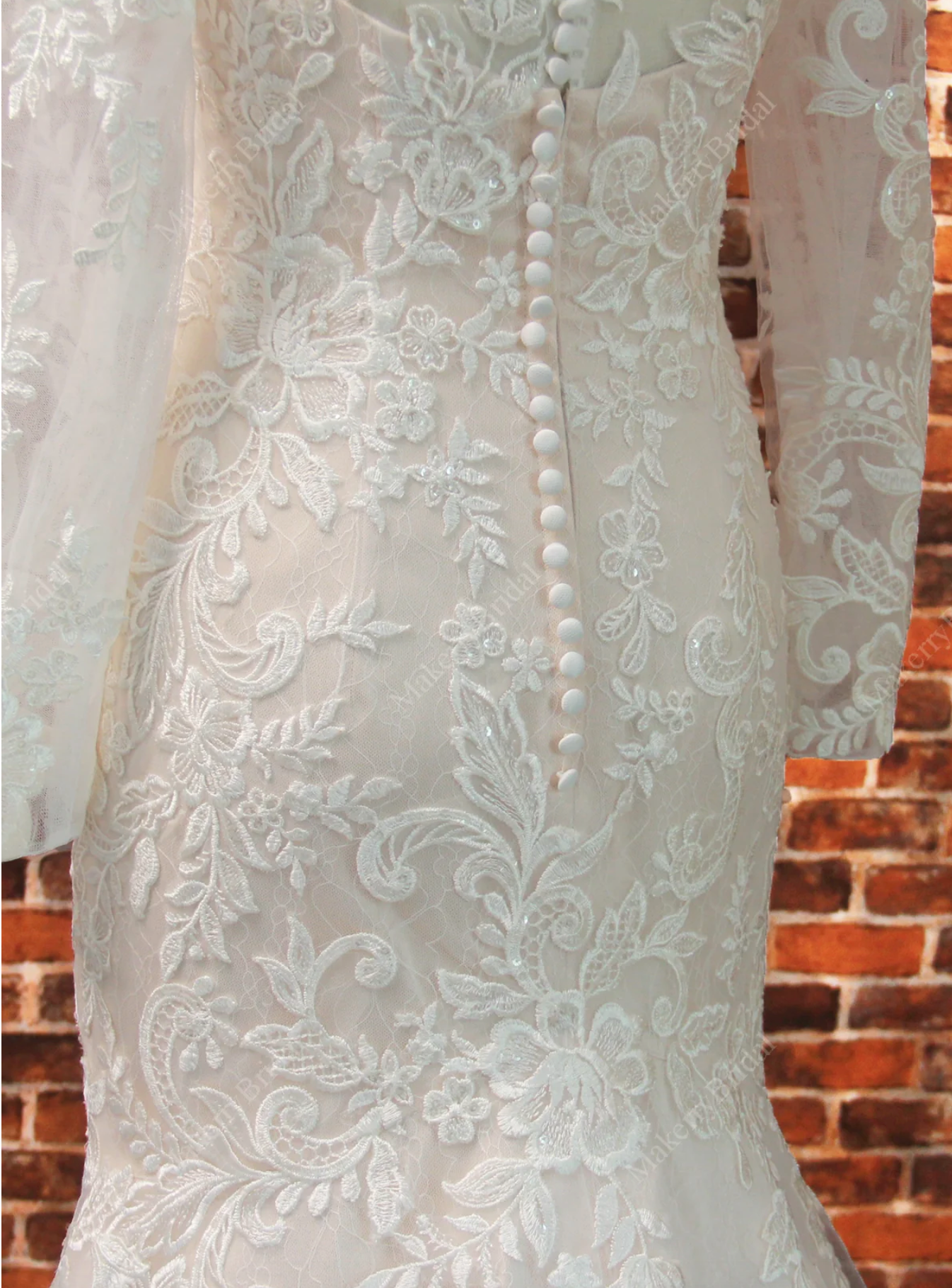 Lace Long Sleeve Mermaid Wedding Dress