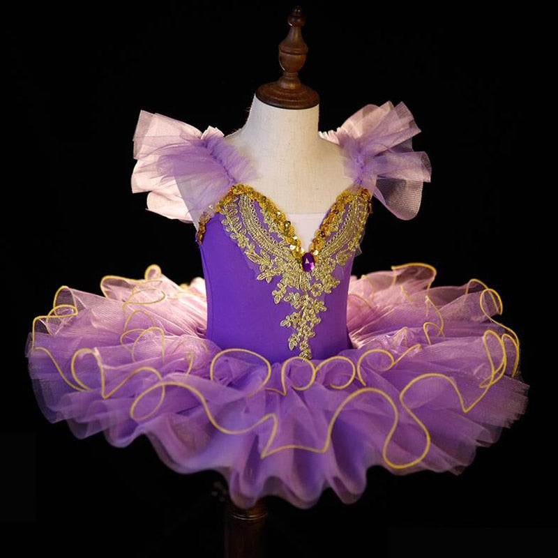 Girls Ballerina Ballet Tutu Dance Costumes Outfits