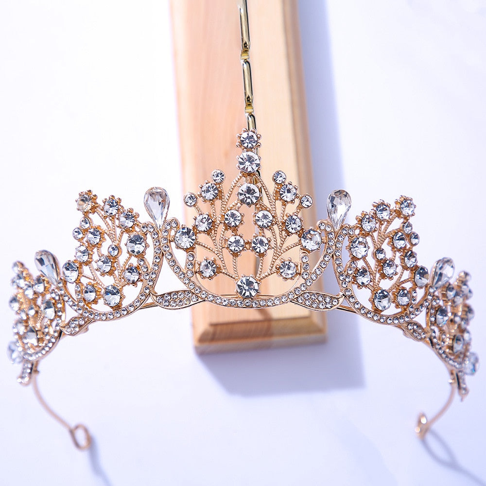 Colorful Tiaras Crowns for Women Crystal Party Hair Accessories