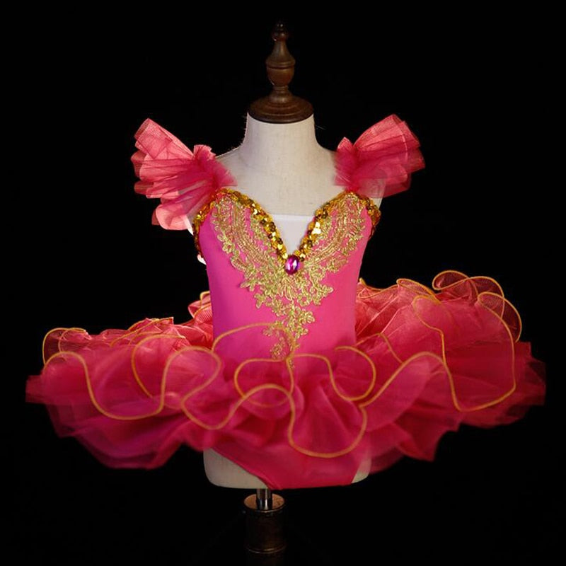 Girls Ballerina Ballet Tutu Dance Costumes Outfits