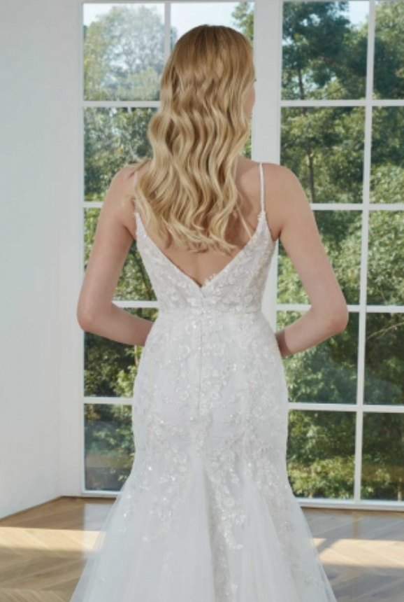 Lace Floral Mermaid Bridal Gown