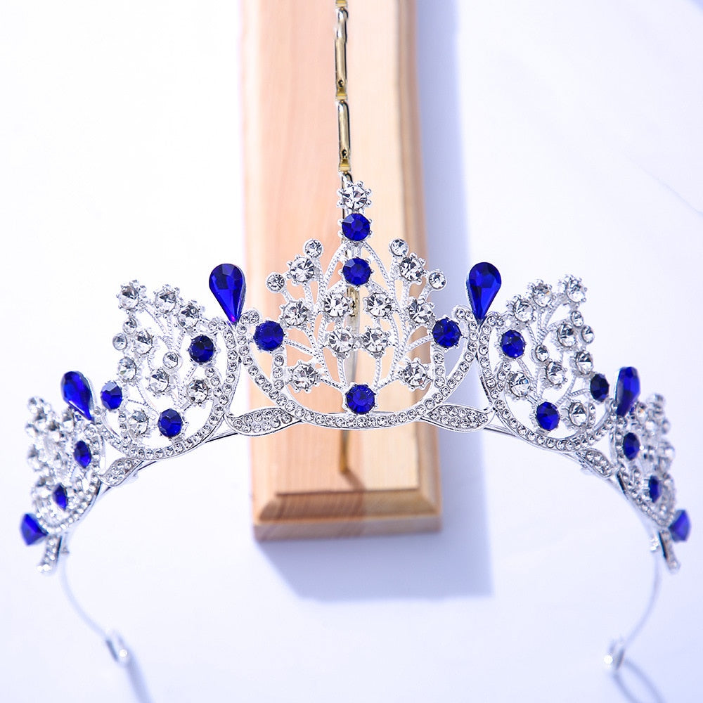 Colorful Tiaras Crowns for Women Crystal Party Hair Accessories