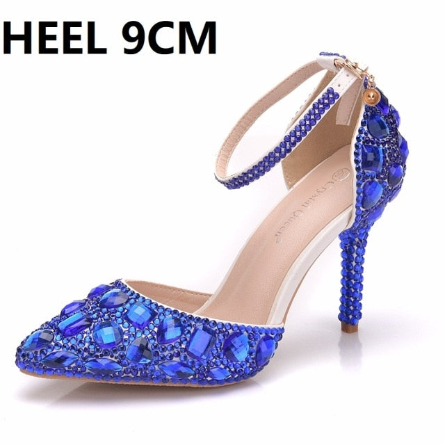 Crystal Queen Sweet Rhinestone Princess High Heel Pumps