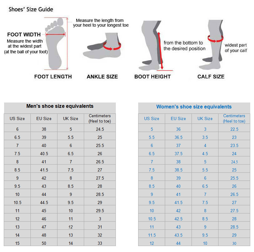 Shoes Size Chart