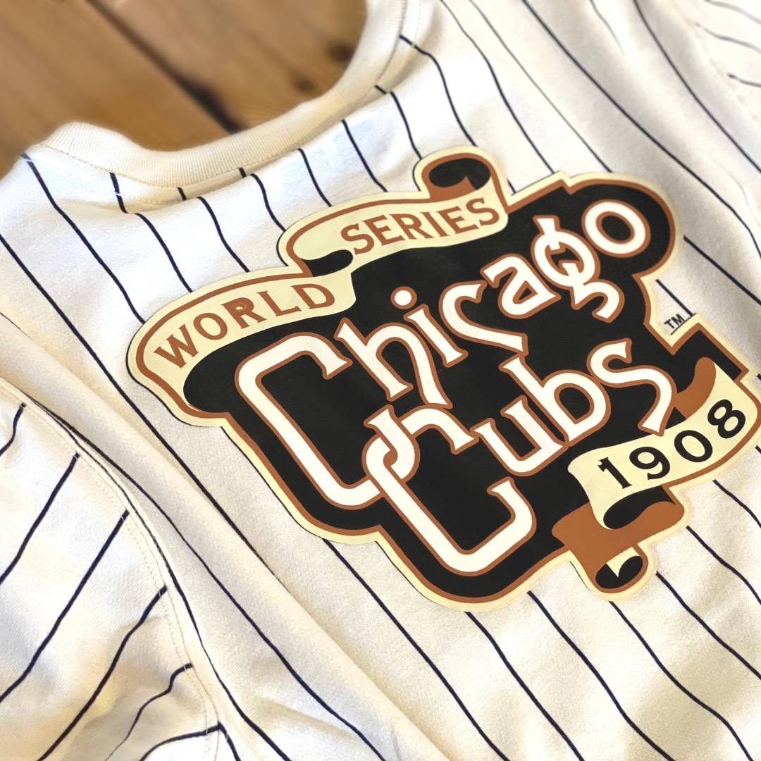 Chicago Cubs MLB 1908 World Series Pinstripe Tee
