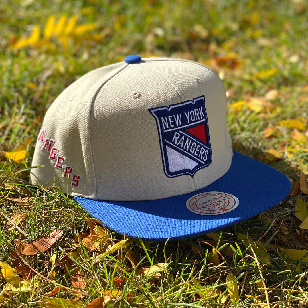 New York Rangers NHL Vintage Off-White Snapback Hat