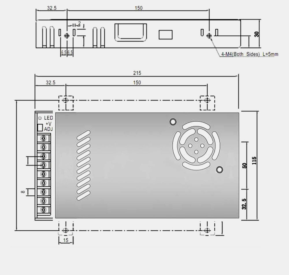 400W 36V 48V 60V Switch Power Supply 11A 8.3A 6.7A For CO2 Laser Cutting Machine