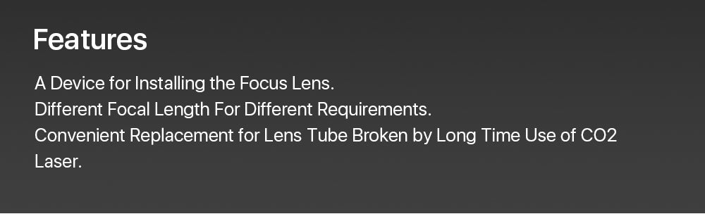 C Series CO2 Lens Tube O.D. 24mm