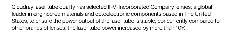 90-150W CO2 Laser Tube Upgraded Metal Head CR Series