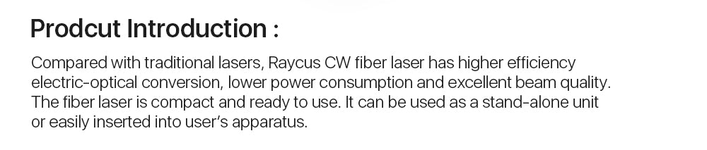 Raycus 1000-1500W Welding Fiber Lasers