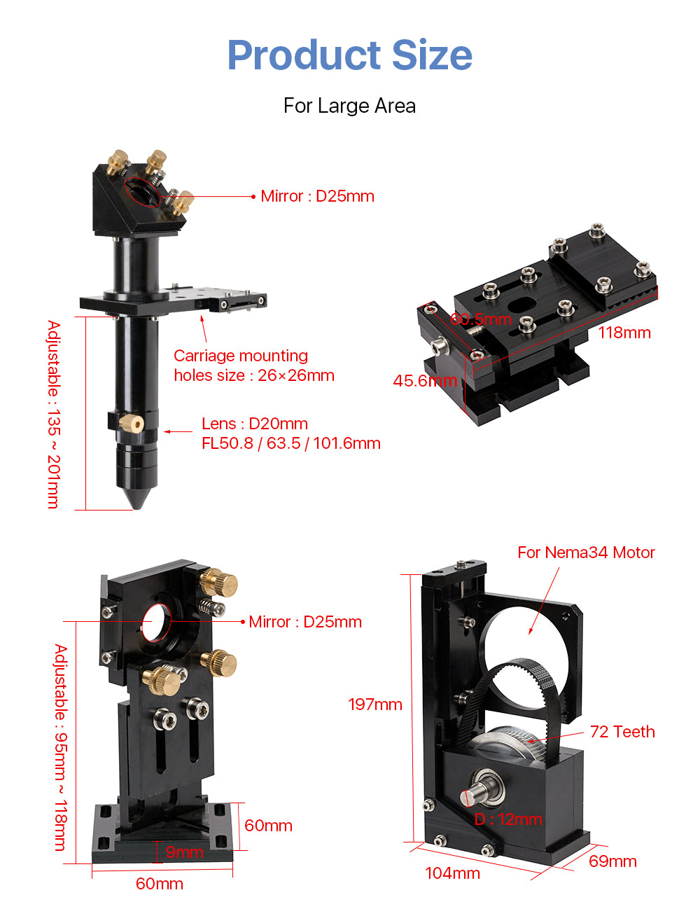 Mechanical Components Mechanical Set LC (Large Size) Motor &Head