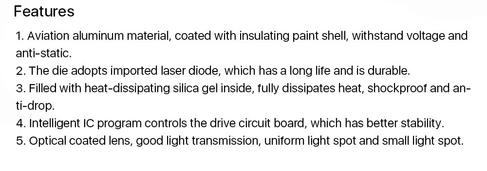 Cloudray Red Light Indicator Dotted Beam 650nm DC5V