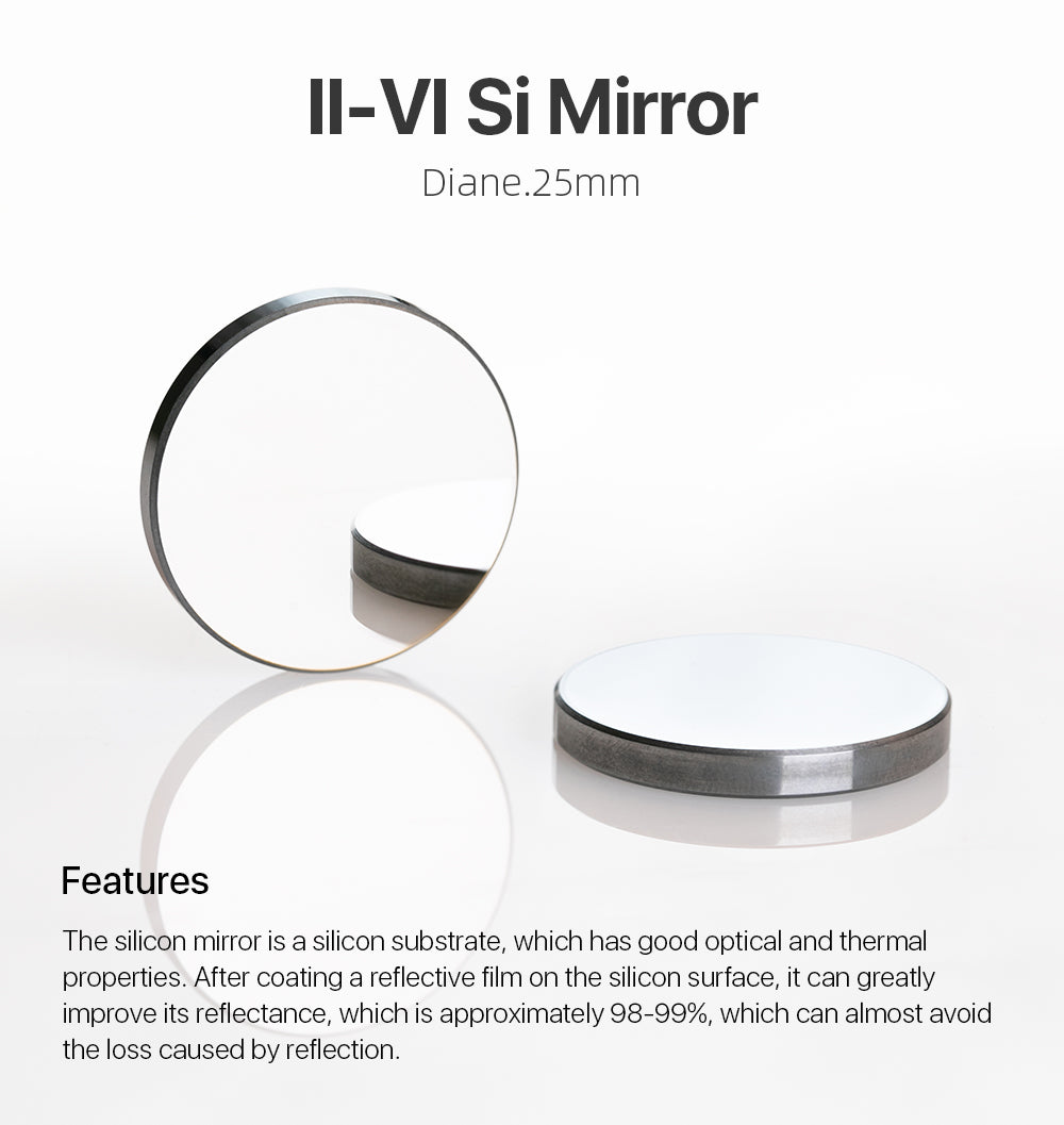 II-VI Si Mirror Dia. 25mm&20mm Thk.3mm