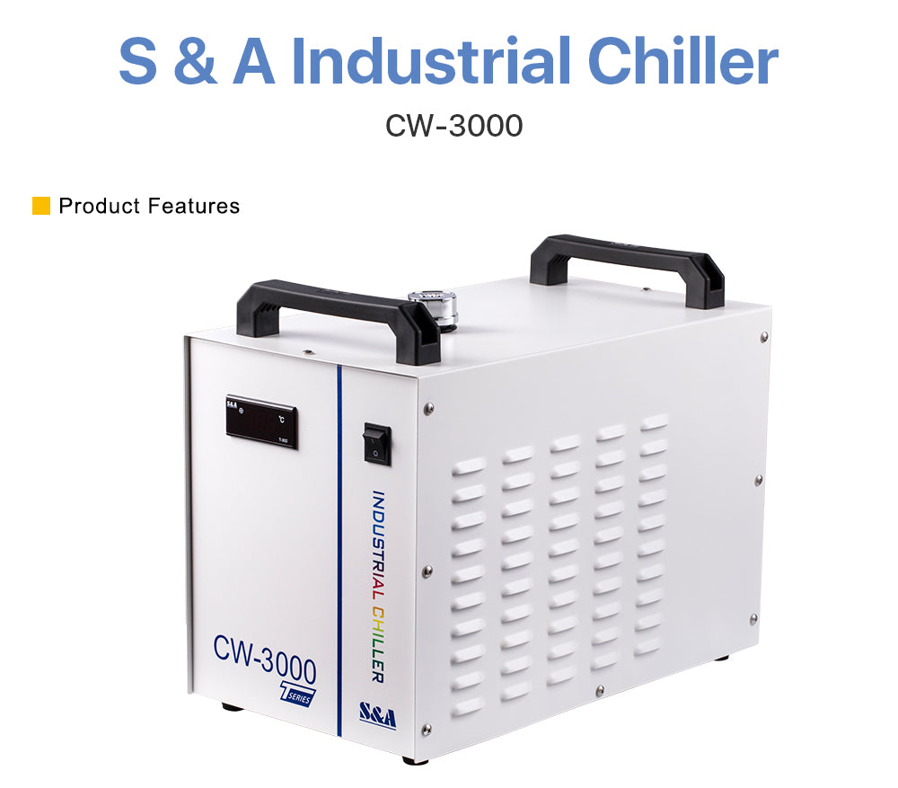 S&A Industrial Chiller CW3000 for Cooling 60W 80W Laser Tube