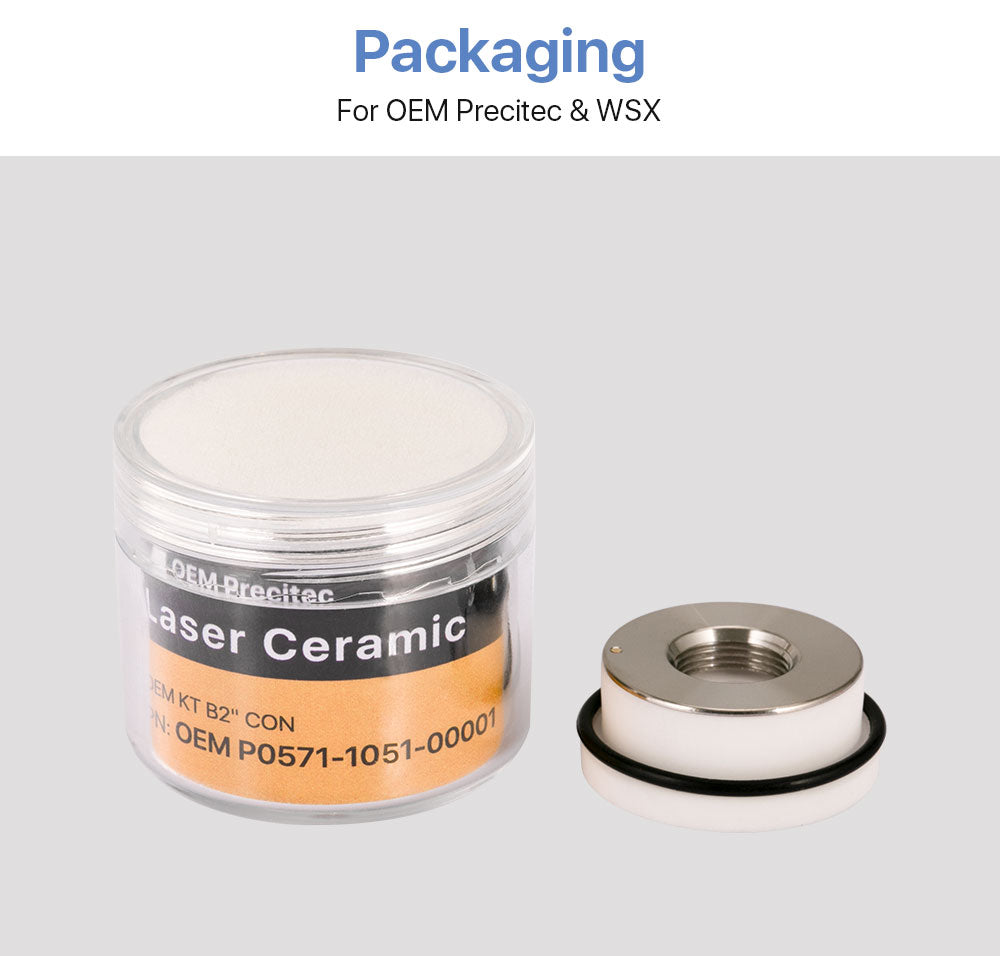 Ceramic Parts Dia.28mm/24.5mm for Precitec Fiber Laser Head