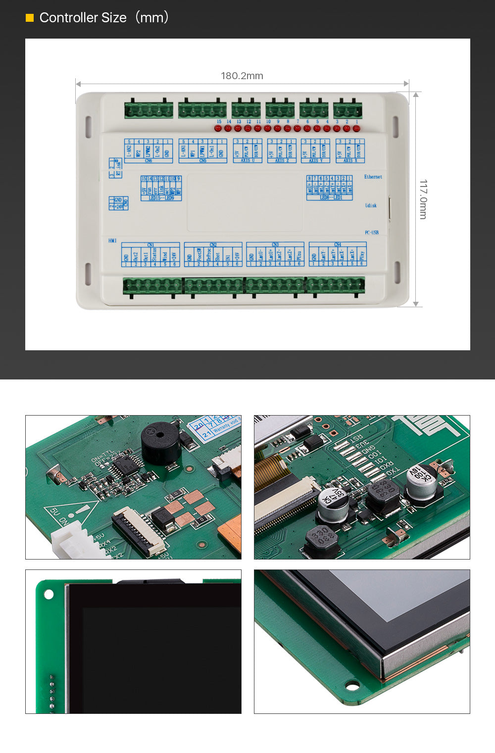 Ruida 6445G-Mod5 Controller Touch Screen DIY Panel