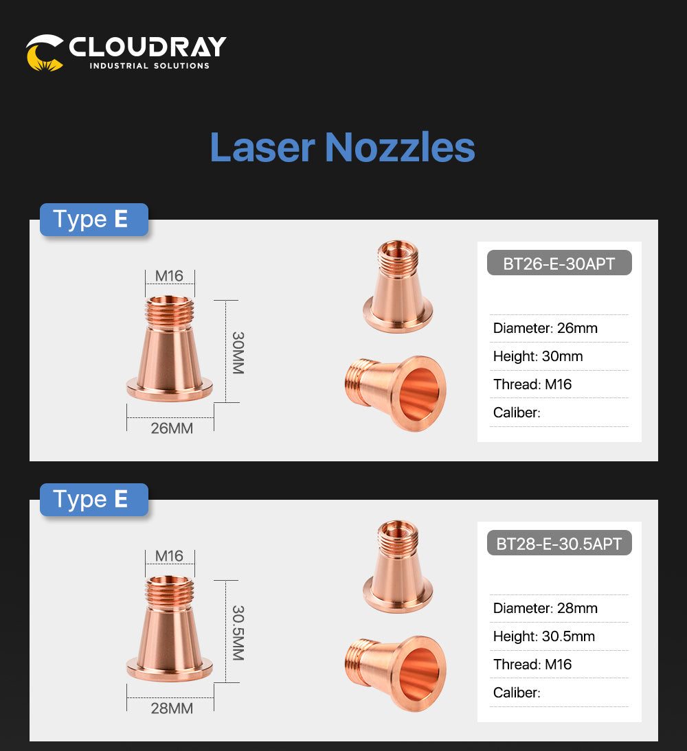 Cloudray OEM Bystronic Nozzle E Type