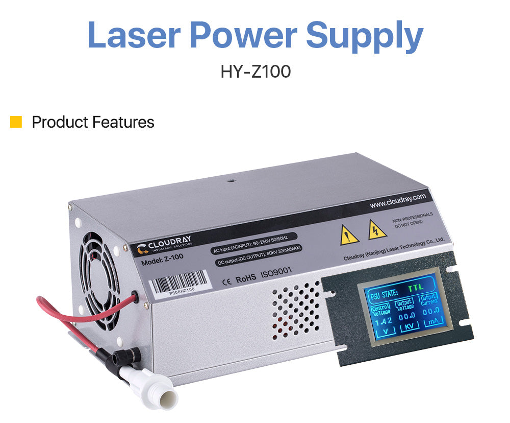 100-120W CO2 HY-Z Series Z100 Power Supply AC90-250V