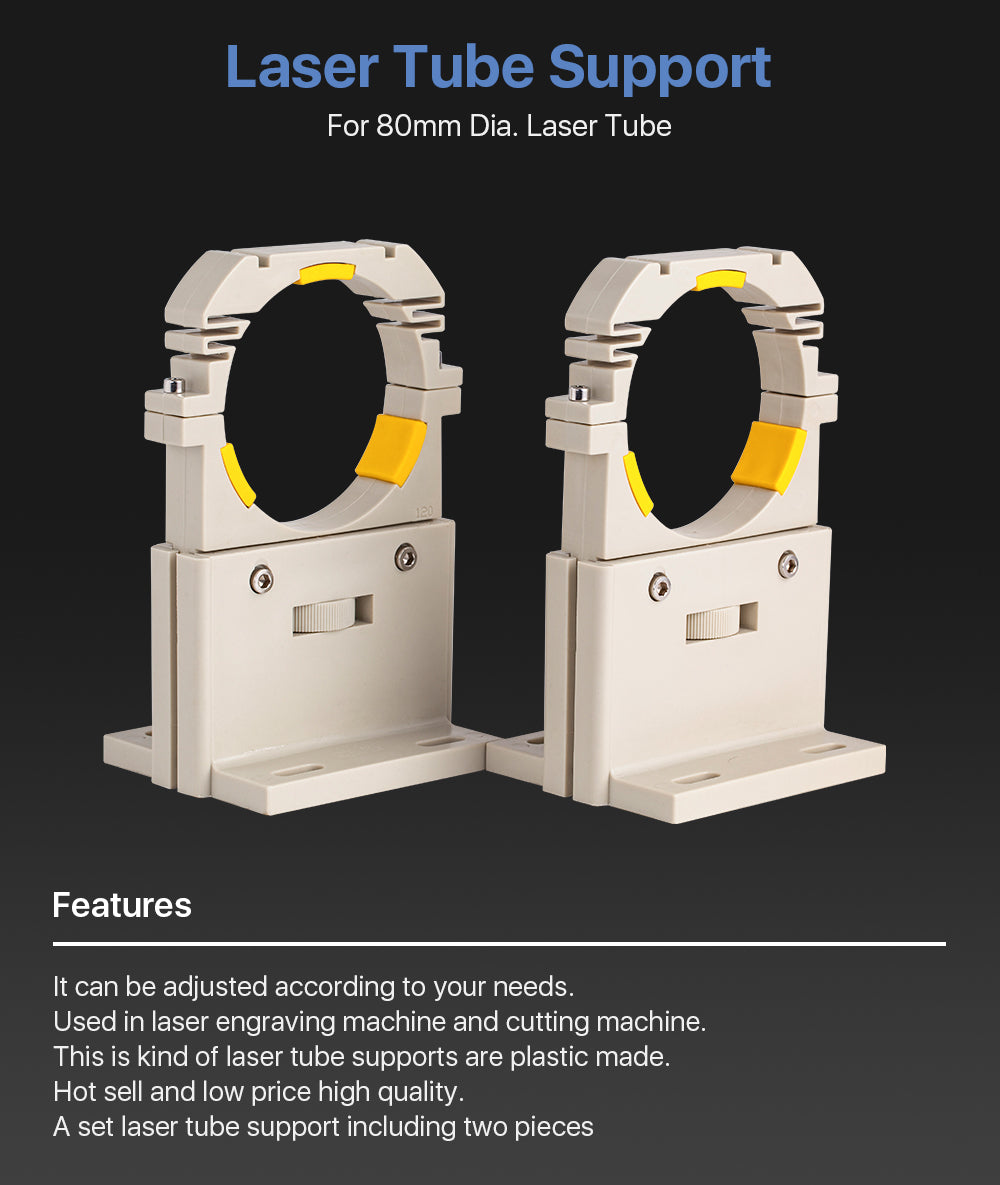 Co2 RECI Laser Tube Support Holder For Dia.60mm or 80mm Cloudray Laser