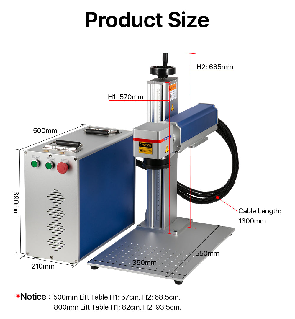 Cloudray LiteMarker Fiber Marking Machine 20W 30W 50W